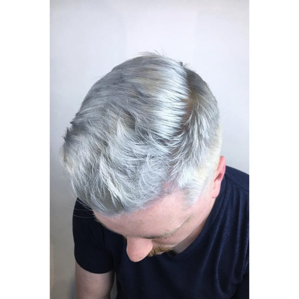 neutral icy silver mens color