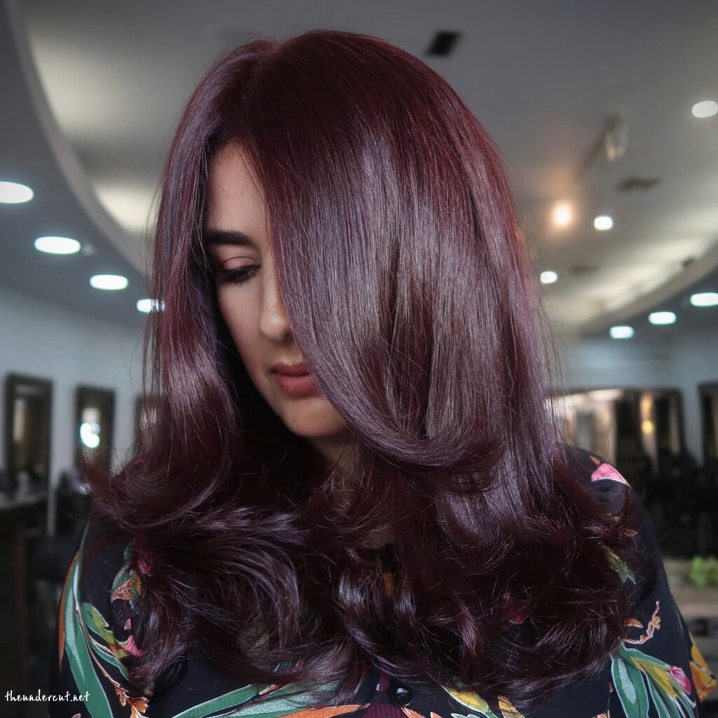 Burgundy Red Fall Blowout