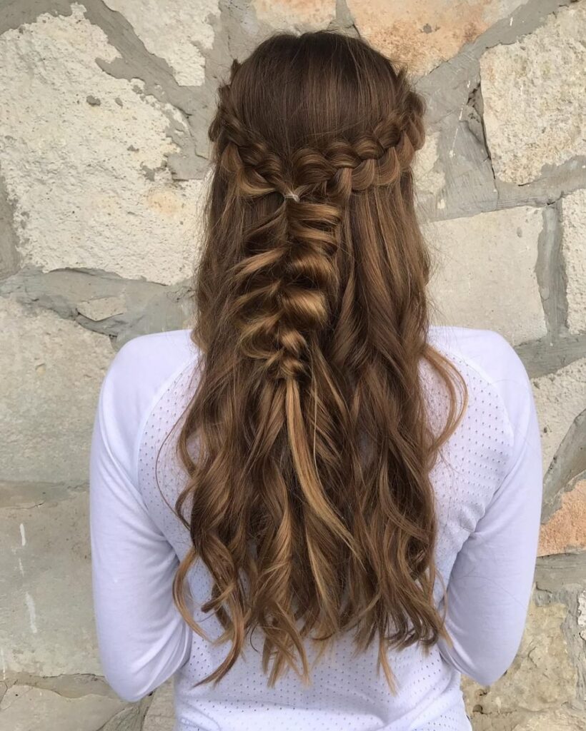 remarkable braids for long ash brown hair party hairstyles