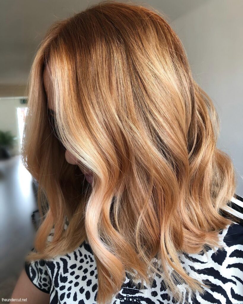 Apricot Brown Hair Color
