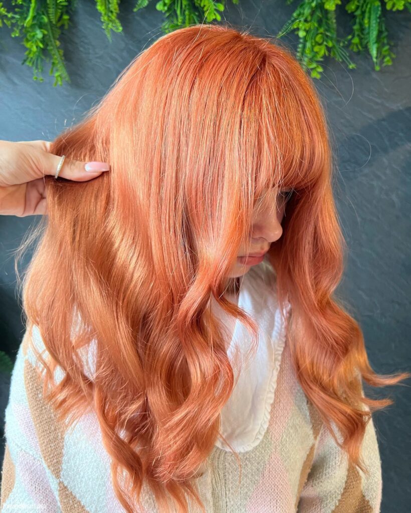 Bright Apricot Hairdo