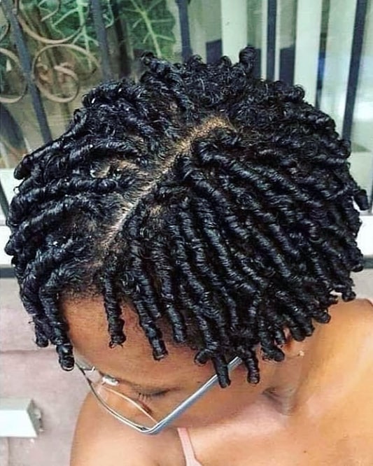 Curly Natural Comb Twist Hair
