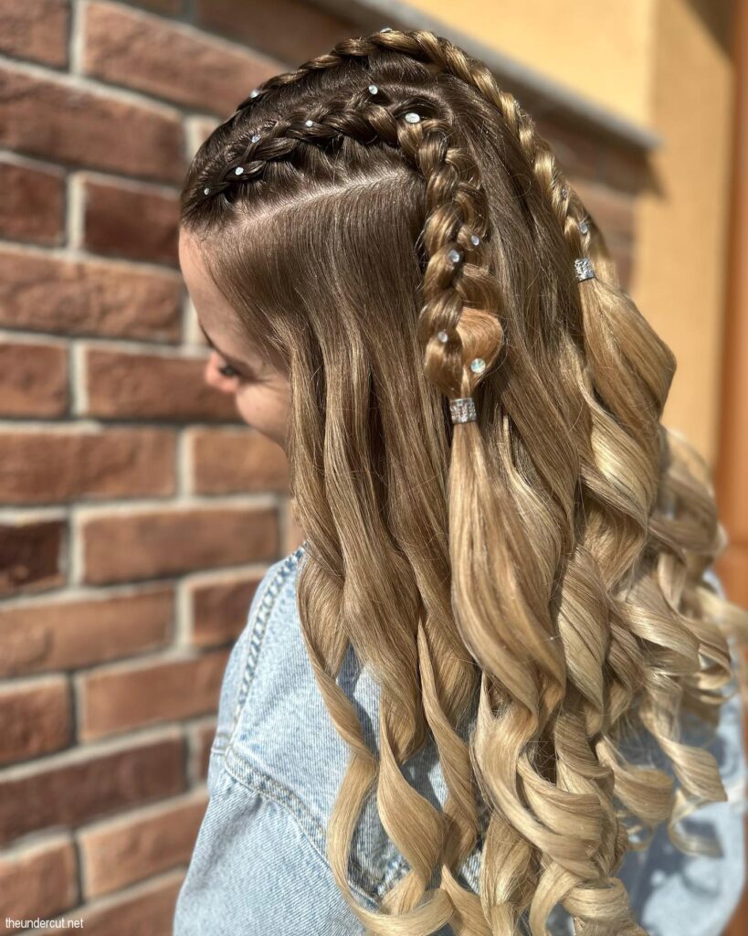 Cute Festival Hairstyle With Beads
