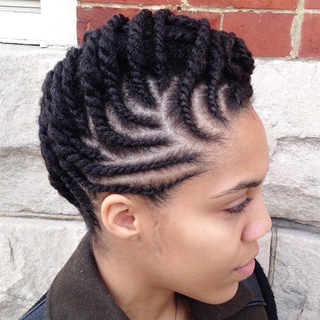 High Up Natural Comb Twist Hairstyles