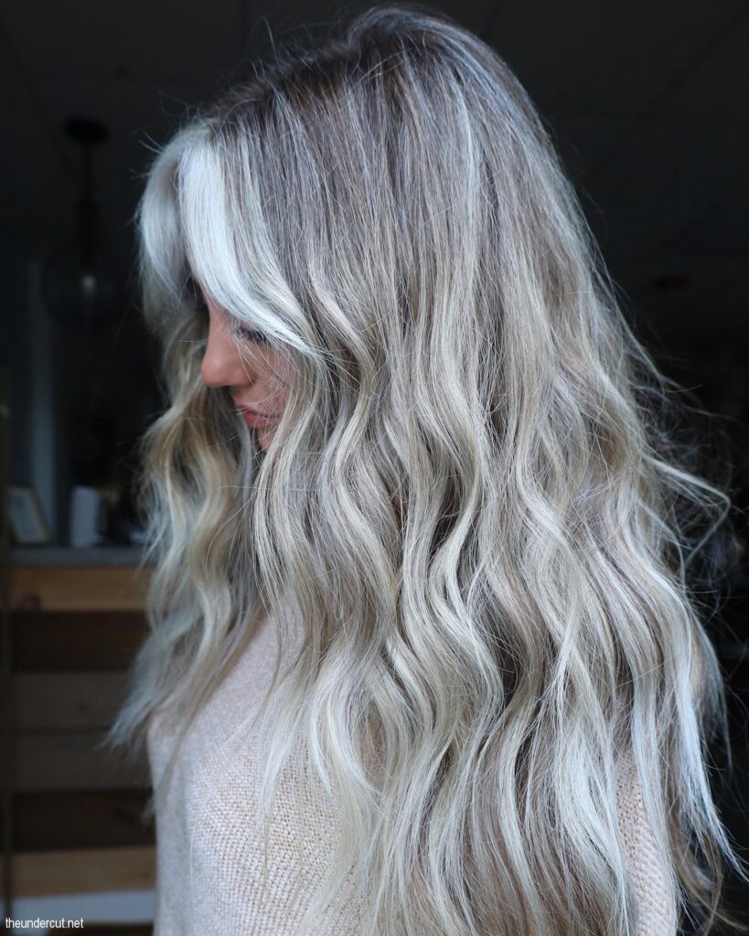 Icy Winter Frost Hair Idea