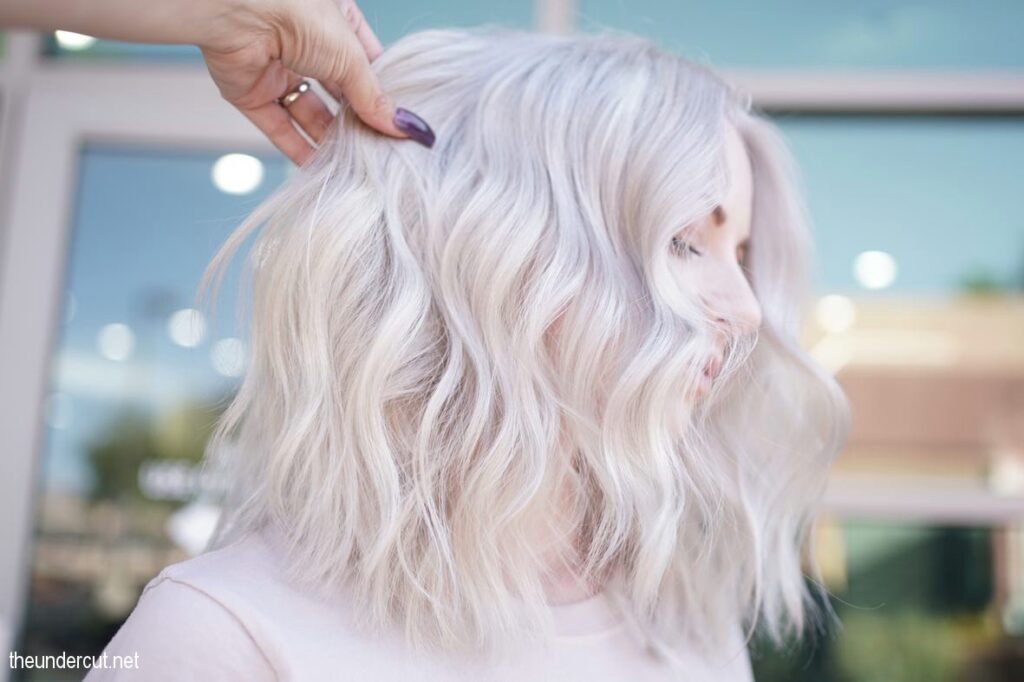 Icy Winter Frost Hair Look