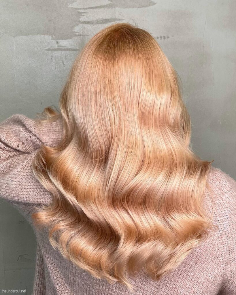 Light Warm Apricot Hairstyle