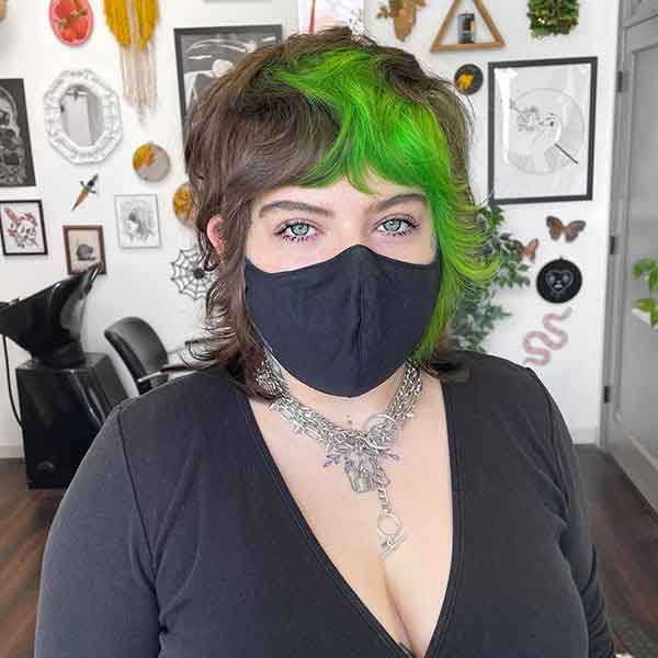 Pixie Short Green Hair