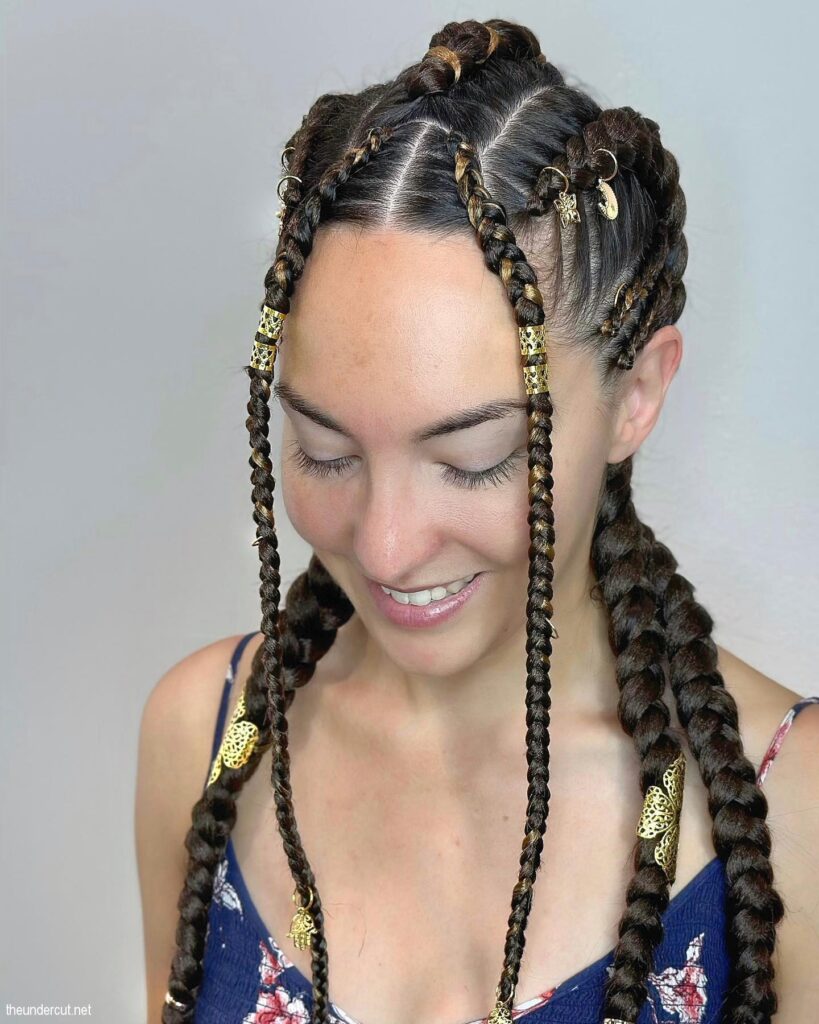 Tight Braids Festival Hairstyle