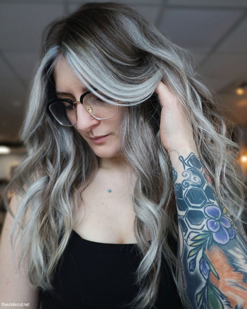 Winter Frost Hair With Highlights