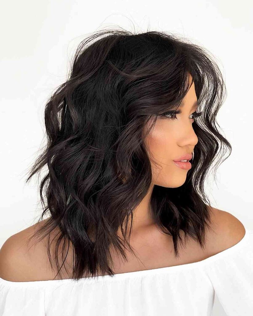 simple shag haircut for women over 30
