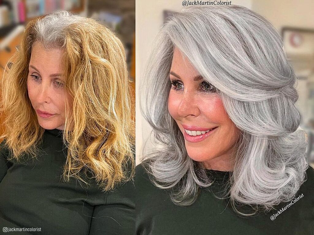 stunning silver hair color ideas for older women with grey hair