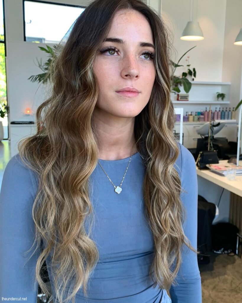 Reverse Balayage With Simple Highlights