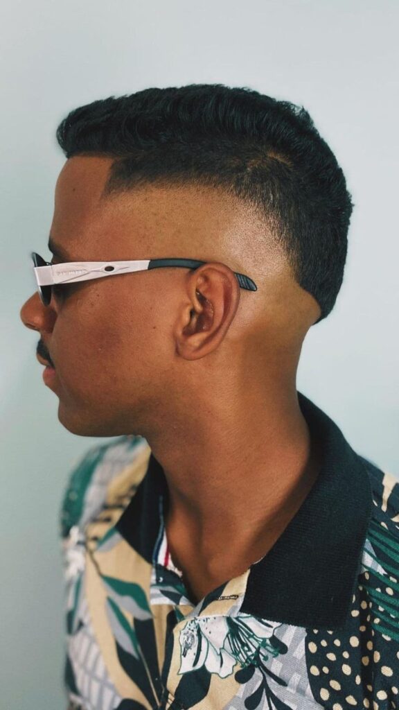 Short Faux Hawk with Fade