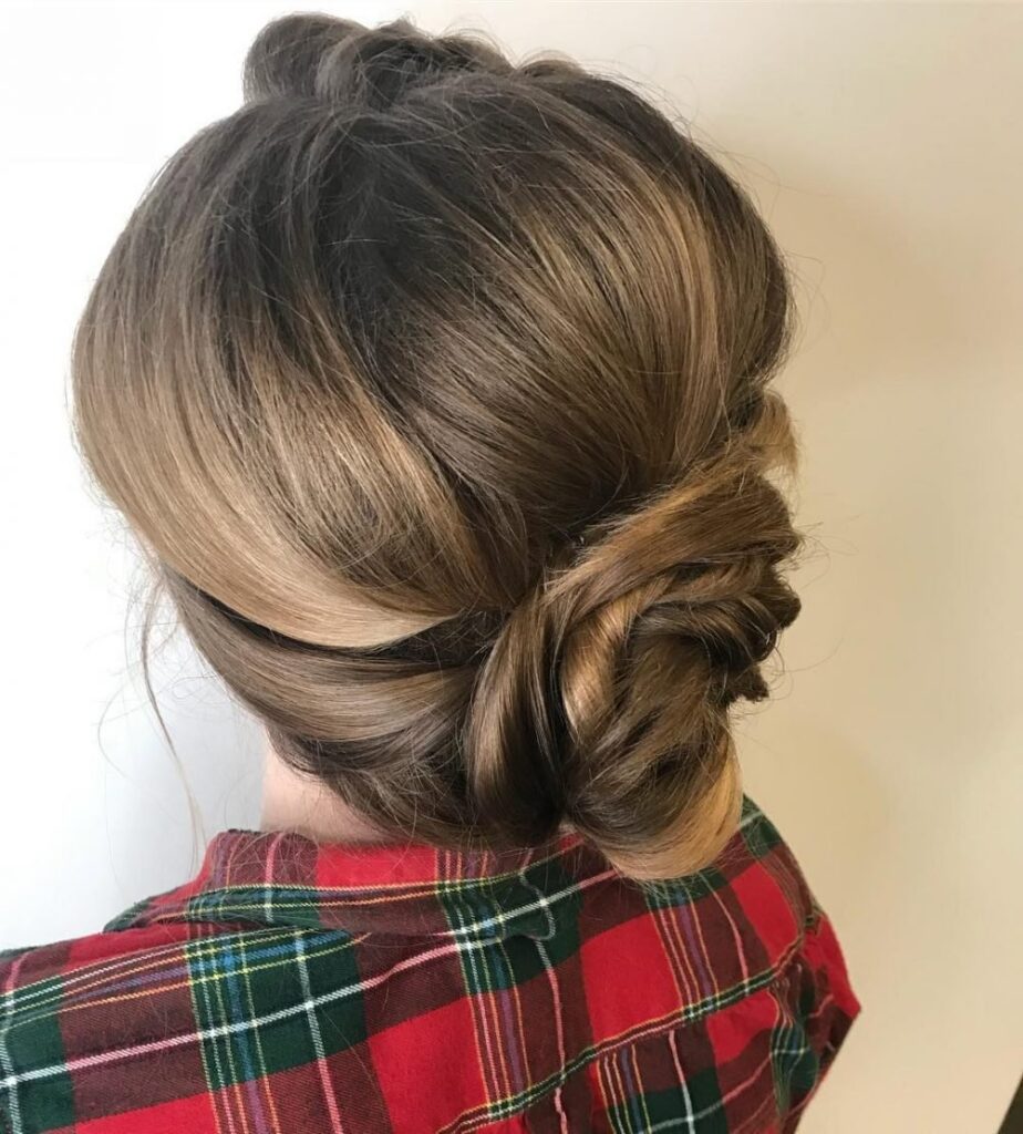 soft and feminine formal simple updos